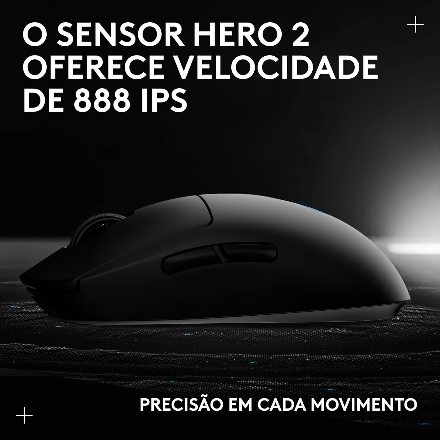 Mouse Gamer Sem Fio Logitech G PRO 2 LIGHTSPEED para Destros ou Canhotos, 4 Botões Programáveis e Removíveis, Sensor Hero 2 44K DPI, Carregamento USB-C, PC/Mac - Preto - Imagem 12