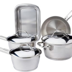 Jogo de Panelas em Aço Inox 5 peças Allegra Tramontina