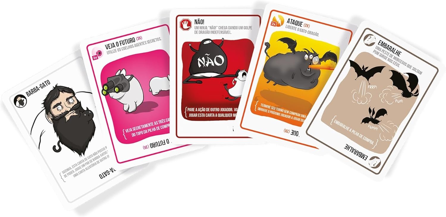 Asmodee, Exploding Kittens Para A Galera, Jogo de Cartas para Amigos, 2 a 10 jogadores, Idade 8+ anos, Partidas de até 15 minutos - Imagem 2
