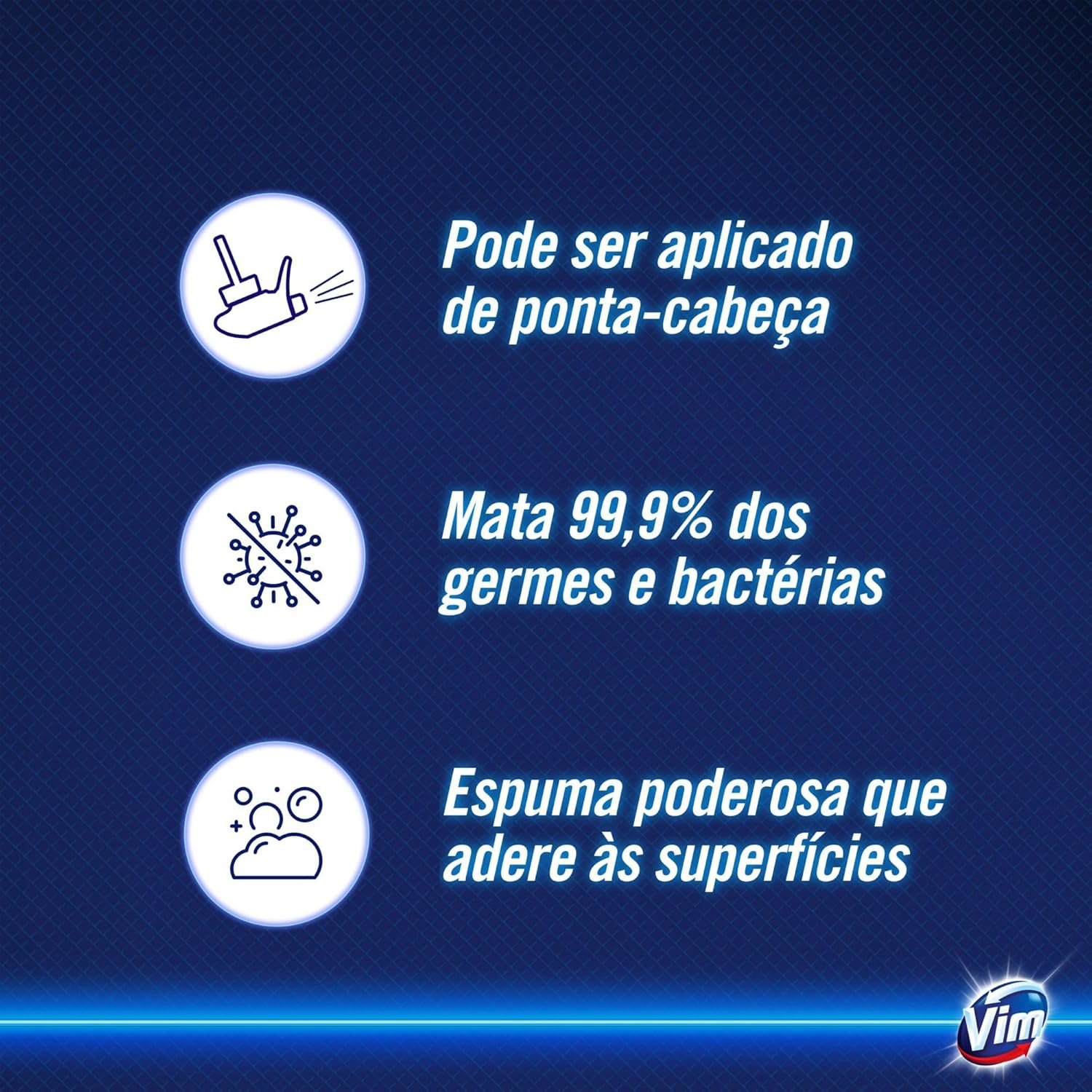 Desinfetante VIM Espuma Poderosa 450ml - Imagem 6