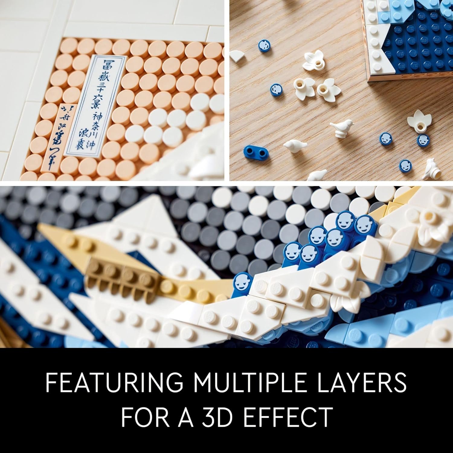 LEGO Art Hokusai – A Grande Onda 31208 (1,810 Peças); Kit de Construção - Imagem 4