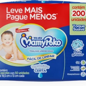 MamyPoko Lenços Umedecidos Toque Suave 200 Unidades