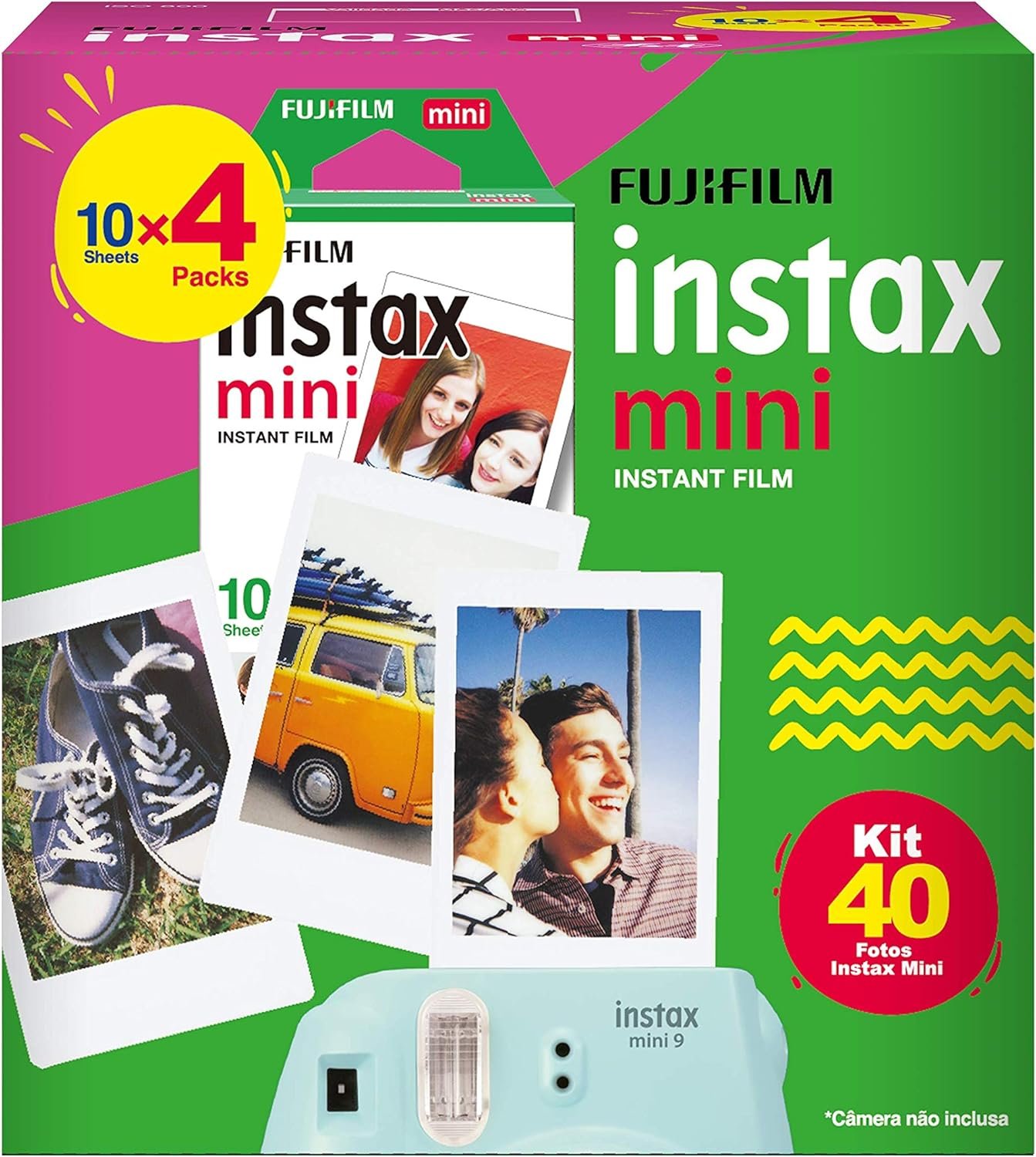 Filme Instax Mini Com 40 Fotos, Fujifilm