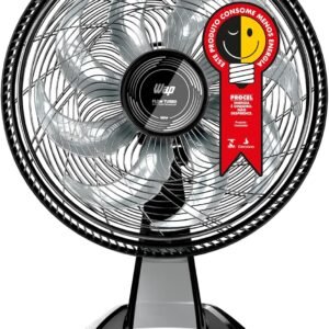 WAP Ventilador de Mesa e Parede 50cm FLOW TURBO, Tecnologia Silenciosa e Econômica, 8 Pás e 3 Velocidades, 180W 127V