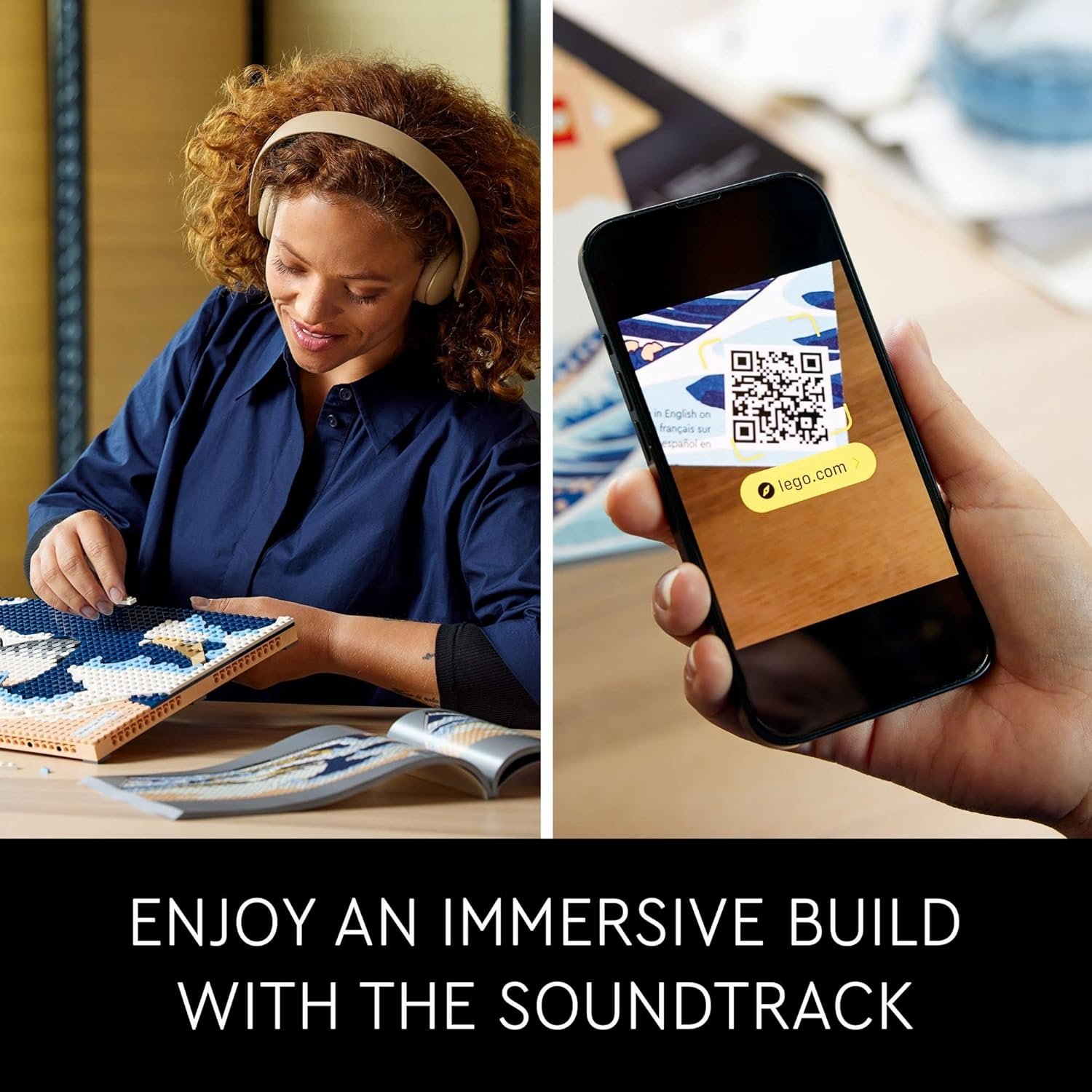 LEGO Art Hokusai – A Grande Onda 31208 (1,810 Peças); Kit de Construção - Imagem 5