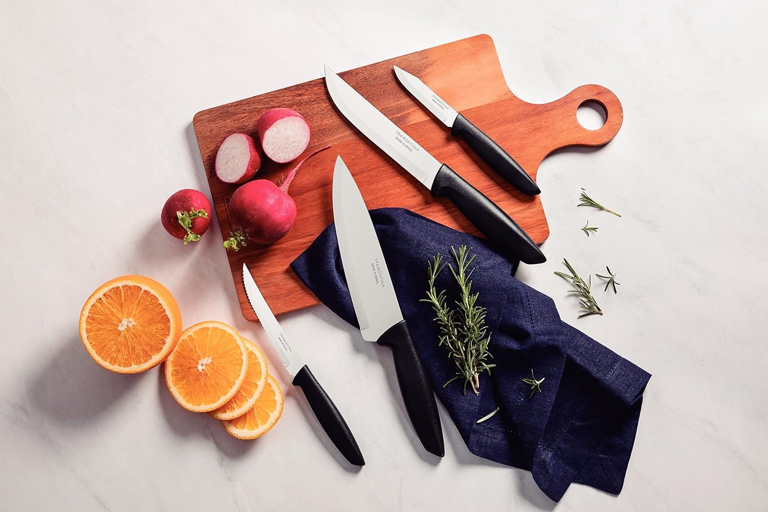 Tramontina JOGO FACAS INOX 4PC PLENUS PRE, Preto - Imagem 2