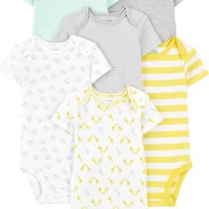 Body Pacote com 6 bodies de manga curta Simple Joys by Carter’sUnisex Bebê