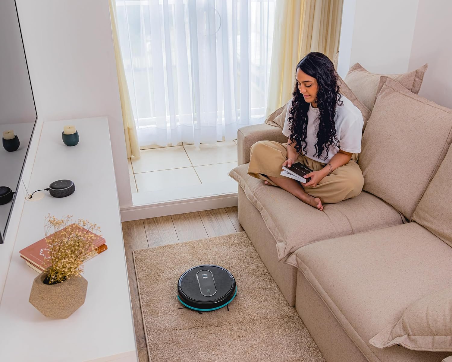 WAP Aspirador de Pó Robô ROBOT W400 3 em 1, Automático, 300ml, Compatível com Assistentes de Voz, 30W 10,8VDC Bivolt - Imagem 5