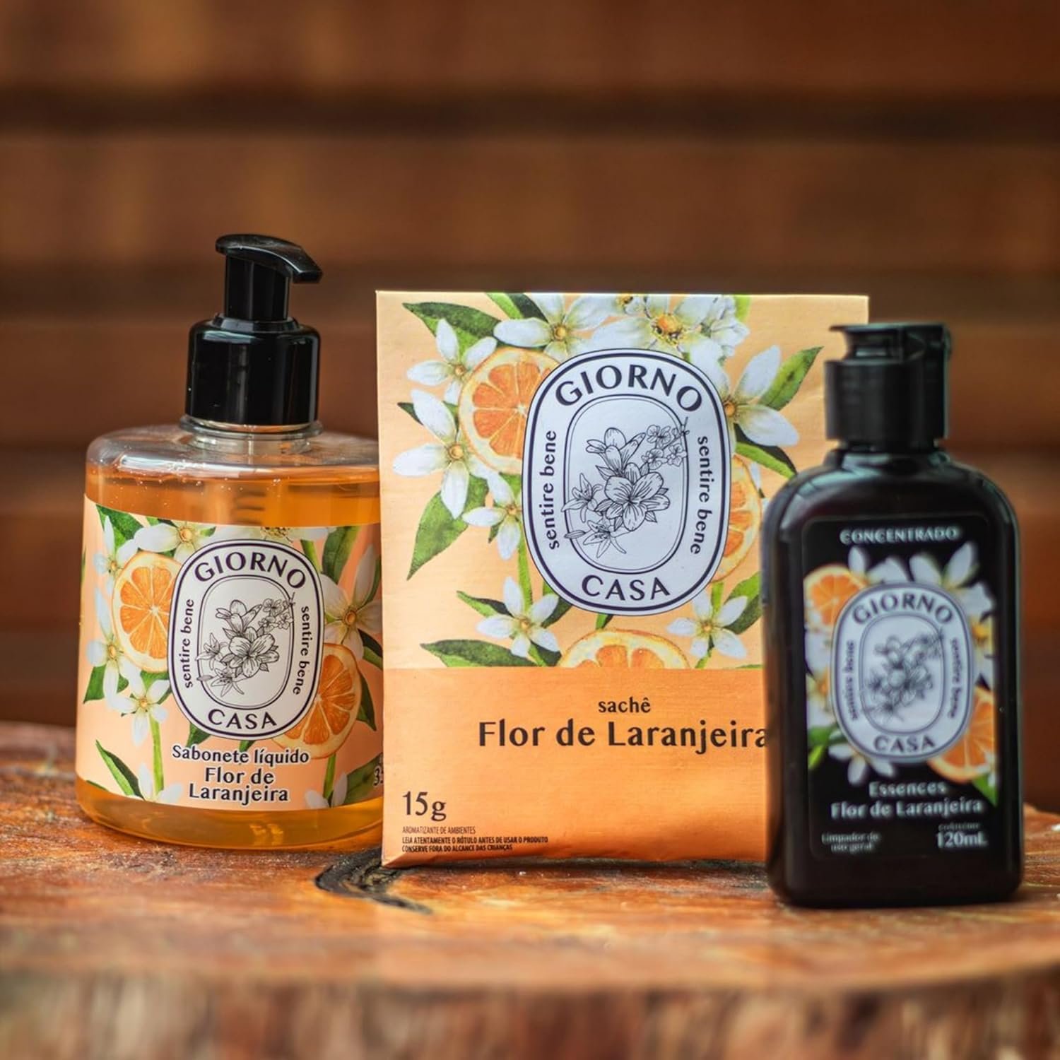 Giorno Casa Limpador Concentrado De Superfície Perfumador Flor De Laranjeira 120 Ml Marrom - Imagem 12