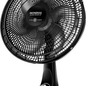 MONDIAL Ventilador de Mesa 40cm Super Power, Preto/Prata, 140W, 110V – VSP-40-B