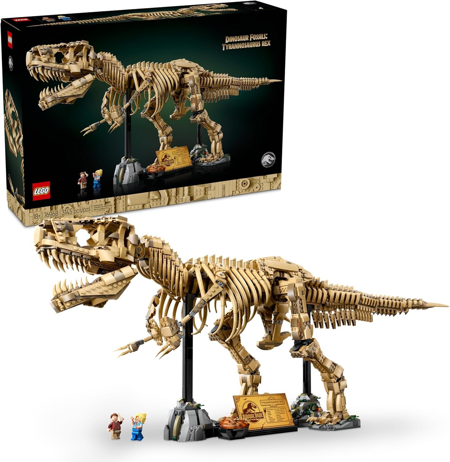 LEGO Jurassic World Fósseis de Dinossauros: Tyrannosaurus rex 76968
