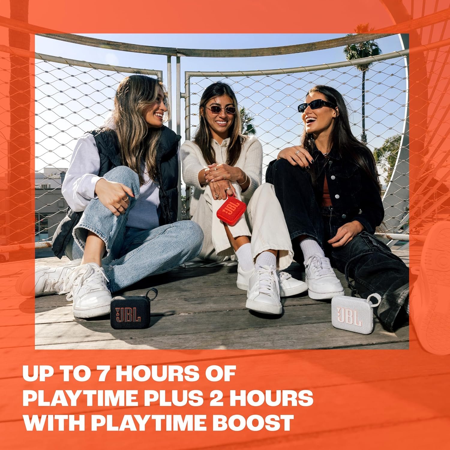 JBL, Caixa de Som, Go 4, Bluetooth, Portátil, Auracast, À Prova D'água e Poeira - Preta - Imagem 3