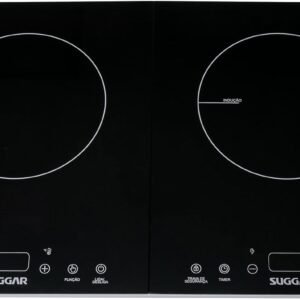 Cooktop Portátil de Indução 2 Zonas 220v Preto