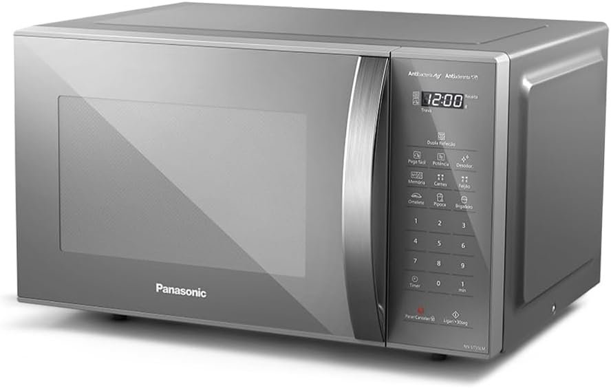 Panasonic Micro-ondas 27L Prata 220v NN-ST55LMRU - Imagem 2