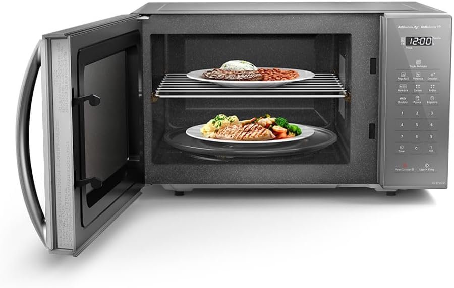 Panasonic Micro-ondas 27L Prata 220v NN-ST55LMRU - Imagem 9