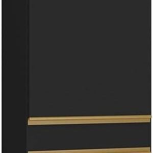 Paneleiro 2 Portas Veneza Gb Multimóveis Mp3746 Preto