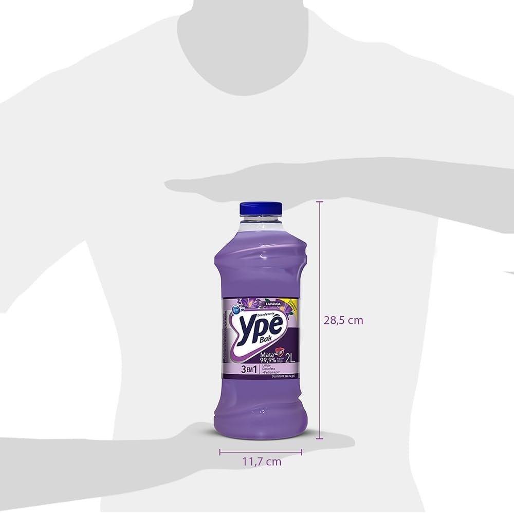 Ypê Desinfetante Bak Lavanda 2L - Imagem 5
