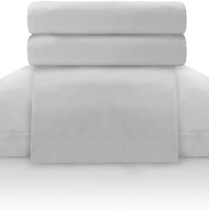 Camesa Jogo de Cama Essencial 180 fios 100% algodão Select 4 peças King Cinza 100% Algodão