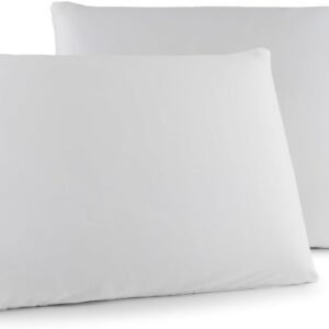 Kit 02 Fronhas Classic Tecido Percal 400 Fios 70×50 cm Antiácaro, Anti-pilling com Toque Macio – Branco