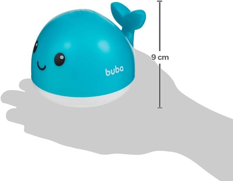BUBA – Baleia Azul Esguicha Água Brinquedo diverção banho e pscina para bêbe e criança - Imagem 2