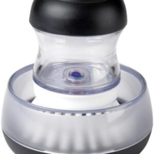 Kit de escova e suporte OXO Good Grips, branco/preto