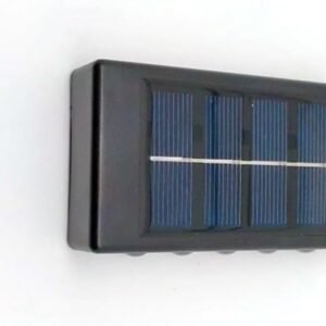 Kit 4x Arandela Solar 2 Focos Parede Slim 10 Fachos Led Externa Branco Quente Frio (Amarelo)