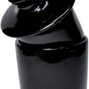 Manteigueira Francesa Manhattan Porcelana Preta Premium Hauskraft