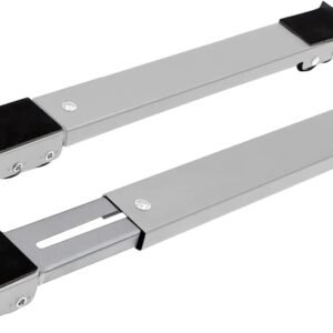 Suporte C/Rodinhas Base Ajustável Máquina Lavar Fogão Geladeira Móveis Resistente Reforçado