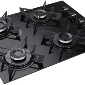 Cooktop 4 Bocas a Gás Itatiaia Electra Glass Mesa de Vidro Acendimento Superautomático Preto Bivolt Cooktop 4 Bocas a Gás Itatiaia Electra Glass Mesa de Vidro Acendimento Superautomático Preto Bivolt