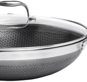Oxford Panela Wok Em Aço Inox Corpo Triplo Com Cabo 34cm Cookingpro Hive