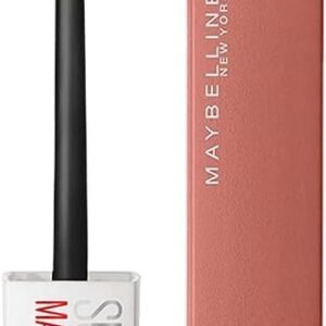 Maybelline SuperStay Matte Ink Batom Líquido Matte Longa Duração 16H com Aplicador Preciso, Não Transfere e Cor Intensa, Acabamento Matte Confortável, Cor 65 Seductress Nude Bege, 5ml