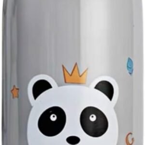 Garrafa Térmica Garrafinha Térmica Infantil Inox Canudo Trava 350 ml – Desenho Panda – TYDA