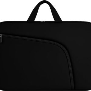 Capa para Notebook 15.6 Polegadas, Resistente à Água, Leve (150g), com Alça e Bolso Frontal, Case Protetora Slim para Trabalho, Faculdade e Viagem, Alça Reforçada, Neoprene – Qualidade Premium