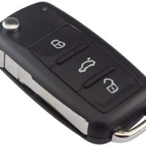 Chave Canivete Compatível com VW Gol Golf Voyage Polo Fox Amarok UP GVI G6 3B Lamina Emblema