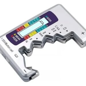 Testador De Bateria Digital Prata Testadores De Carga Verificador De Carga Ferramenta De Teste De Capacidade Qualidade De Bateria Para Pilhas De Tipo Botão AA AAA 9V 1.5V