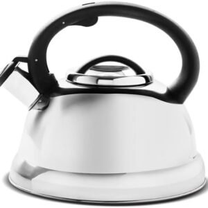 Brinox – Chaleira com Apito 2,7L com Fundo de Indução Roma – Aço Inox