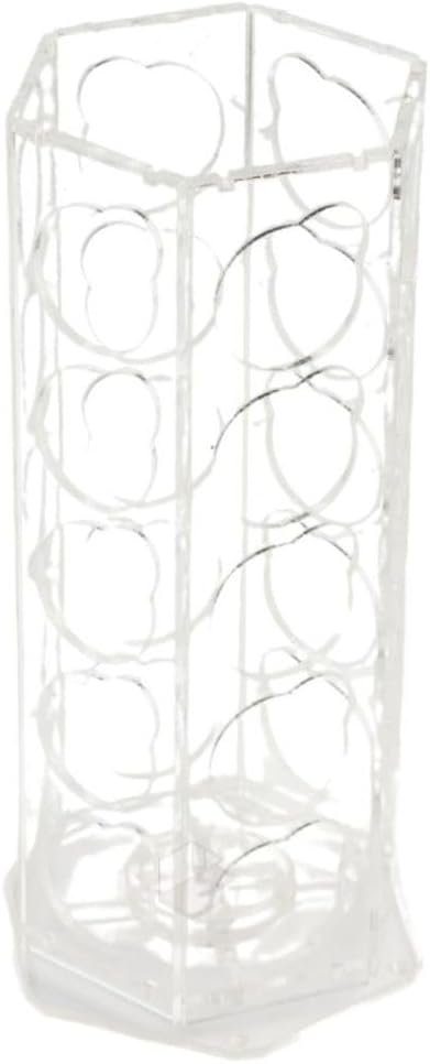 Torre Organizadora em Acrílico Transparente para Cápsulas de Café, 31,5 x 6,5 cm, Capacidade 30 Cápsulas, Acabamento Artesanal - Imagem 3