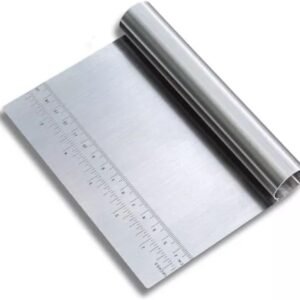 Genérico Espátula Raspador Cortador De Massas E Legumes Inox 15 cm Aço Inox