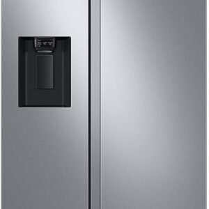 Geladeira Samsung RS60 Side by Side com All Around Cooling e SpaceMax 602L Inox Look 220V