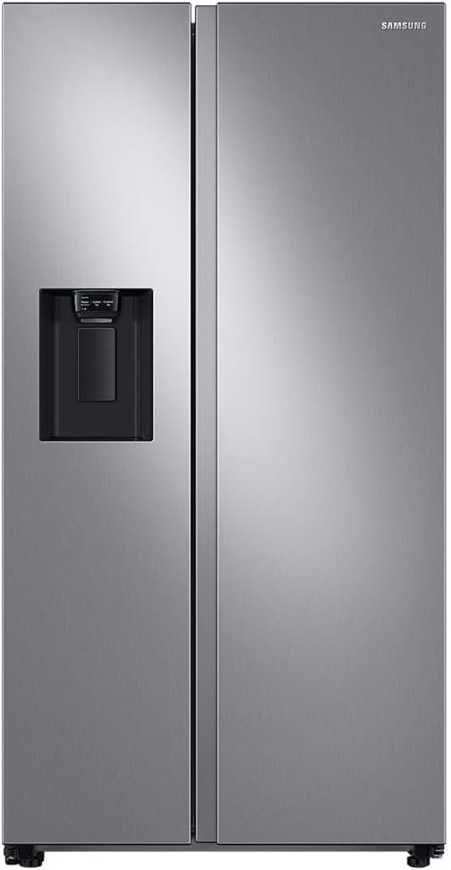 Geladeira Samsung RS60 Side by Side com All Around Cooling e SpaceMax 602L Inox Look 220V