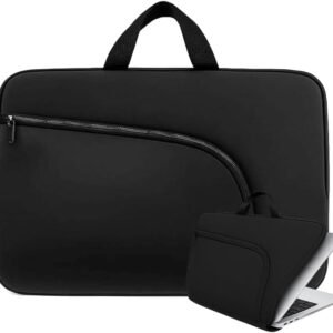 Capa Notebook 15.6 Polegadas Impermeável com Alça e Bolso Leve Reforçada Ideal para Viagem Trabalho e Faculdade Neoprene Premium