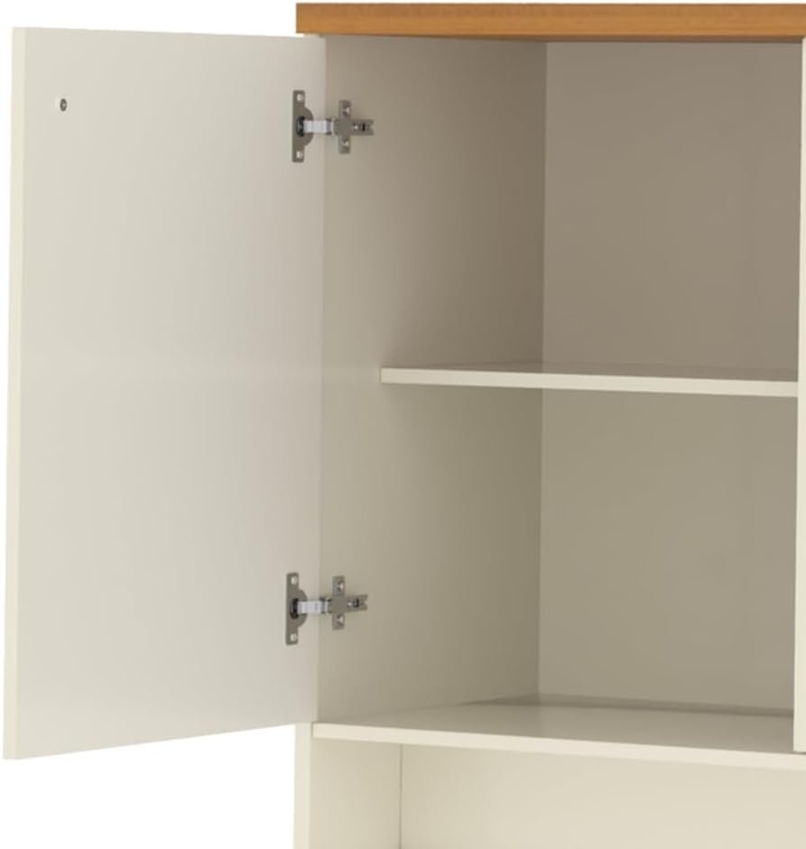 VIA NOSSA - Aparador Buffet Berlin Cor:off White/naturale - Imagem 5