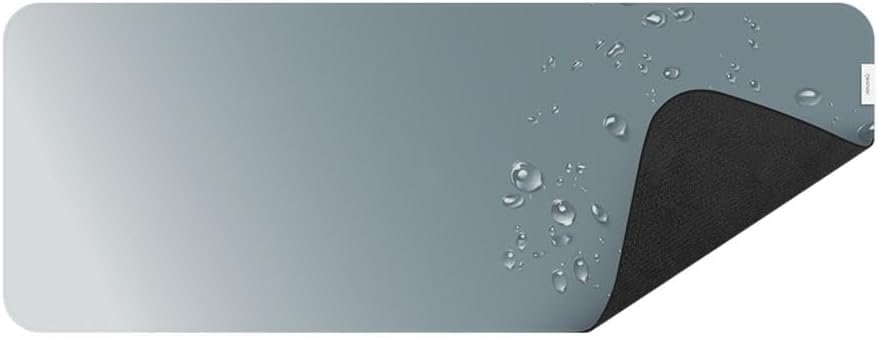 Geonav Mouse Pad Desk, Tecido sintético impermeável e antiderrapante, Toque macio, 80x30cm, OFDP01GR, Cinza