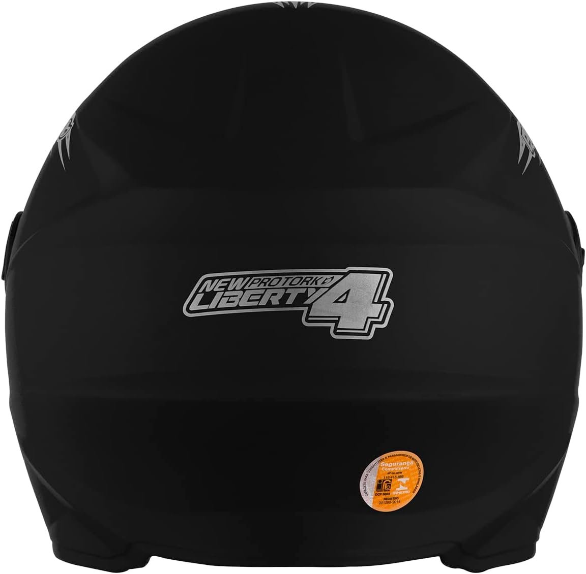 CAPACETE FECHADO PRO TORK NEW LIBERTY 4 SOLID PRETO FOSCO TAM. 60 VIS. FUMÊ - Imagem 5