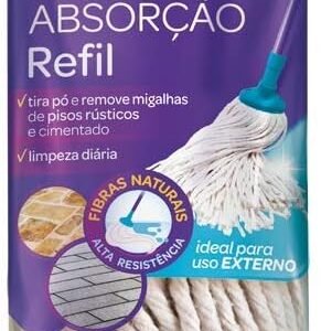 Refil Mop Máxima Absorção, 100074, CasaMia, Branco, 1 unidade
