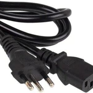 Cabo de Força 3 Pinos 10A Tripolar Universal 1,5m – Padrão Novo INMETRO, Bivolt 127/220V, Ideal para PC, Monitor, TV, Impressoras e Impressoras 3D – TYDA