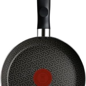 Frigideira Rochedo Robusta Grafite 20cm com Antiaderente Resist 3X, Reforçado com Partículas Minerais, Alta Espessura, Base Limpa Fácil e Thermo-Sinal