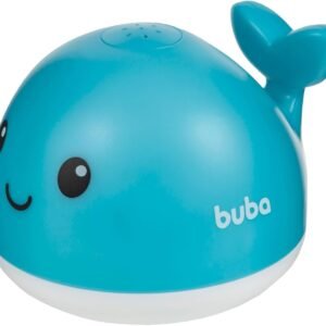 BUBA – Baleia Azul Esguicha Água Brinquedo diverção banho e pscina para bêbe e criança