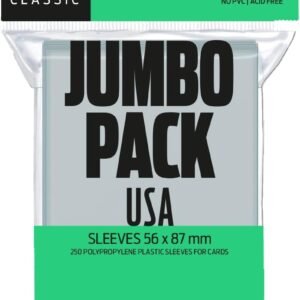 Sleeve Jumbo: USA 56x87mm, Redbox, Plástico para Proteção de Cartas