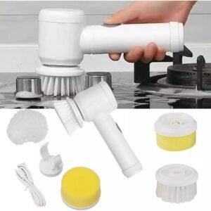 Escova de Limpeza Elétrica Giratória Portátil Sem Fio Recarregável 5 em 1 Limpeza Geral Multifuncional Para Cozinha Banheiro Carro Escova de Limpeza Elétrica Giratória Portátil Sem Fio Recarregável 5 em 1 Limpeza Geral Multifuncional Para Cozinha Banheiro Carro
